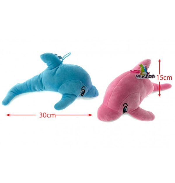 PELUCHE DAUPHIN 2 COLORIS