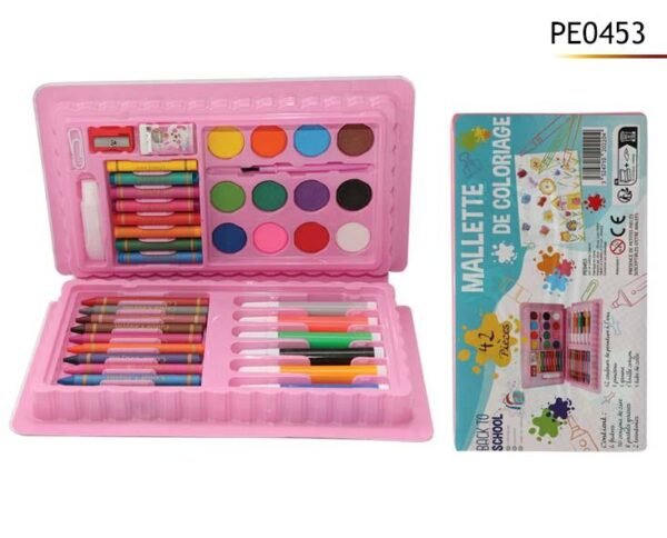 MALLETTE DE COLORIAGE 42 PCES