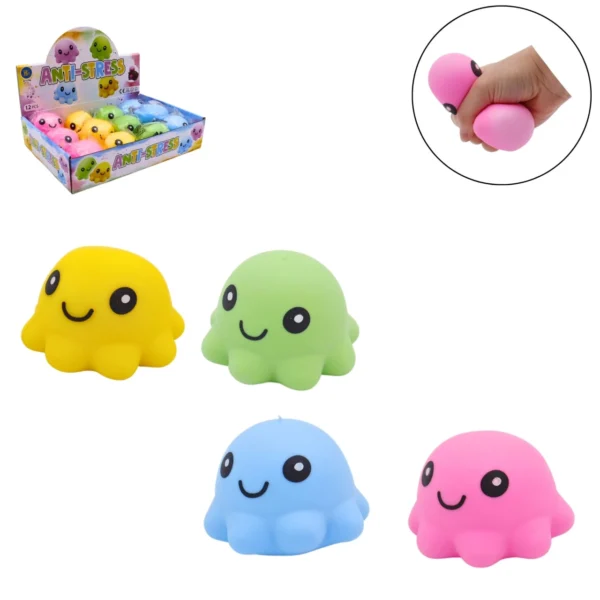 BOITE X 12 PIEUVRE ANTISTRESS 8CM