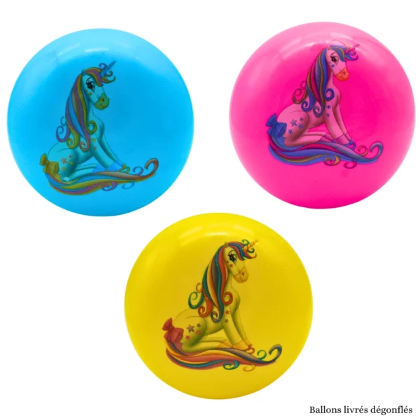 BALLON LICORNE PVC 23CM