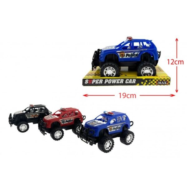 coque véhicule 4x4 POLICE 3 COLORIS