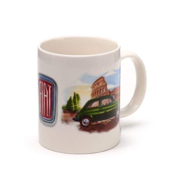 Mug en Porcelaine Fiat 500 Rome & Riviera  Mug en Porcelaine Fiat – Image 2