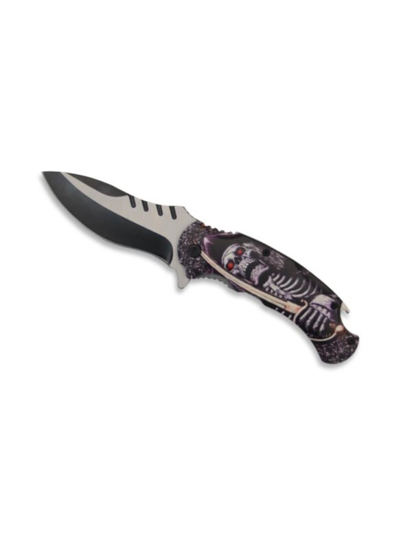 COUTEAU PLIANT TETE DE MORT PIRATE
