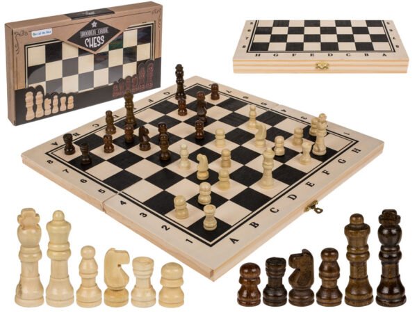 Jeu de table en bois, l'échec,