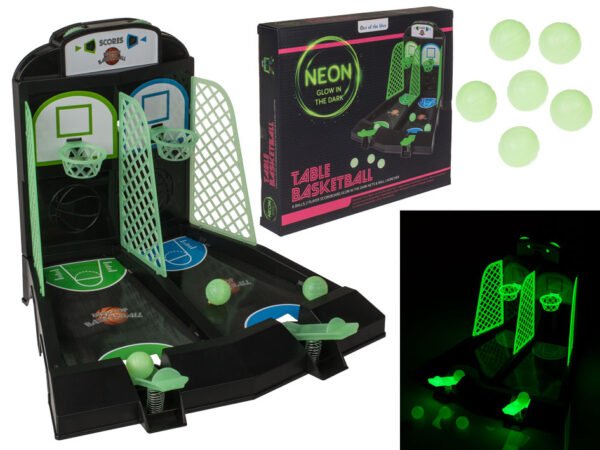 Jeu de table basket-ball, fluorescent dans le noir