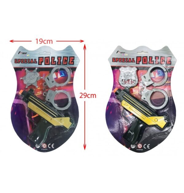 SET SPECIAL POLICE PISTOLET AVEC ACCESSOIRES