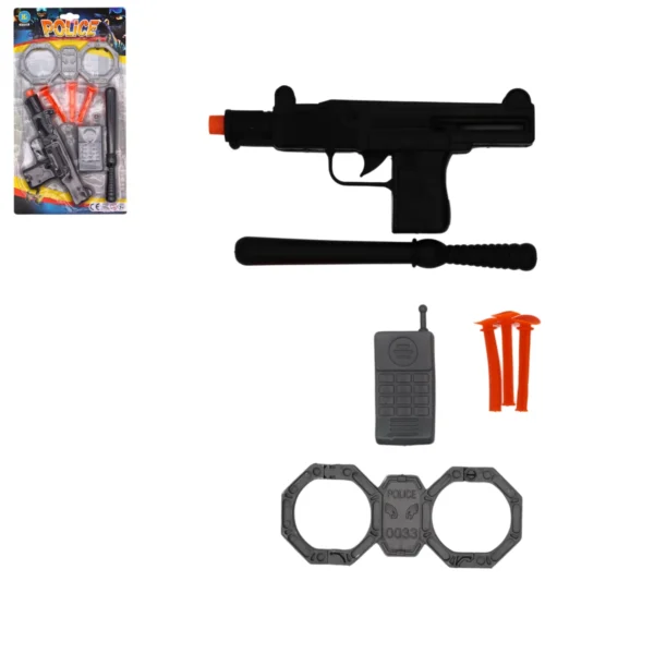 CARTE PISTOLET FLECHES POLICE