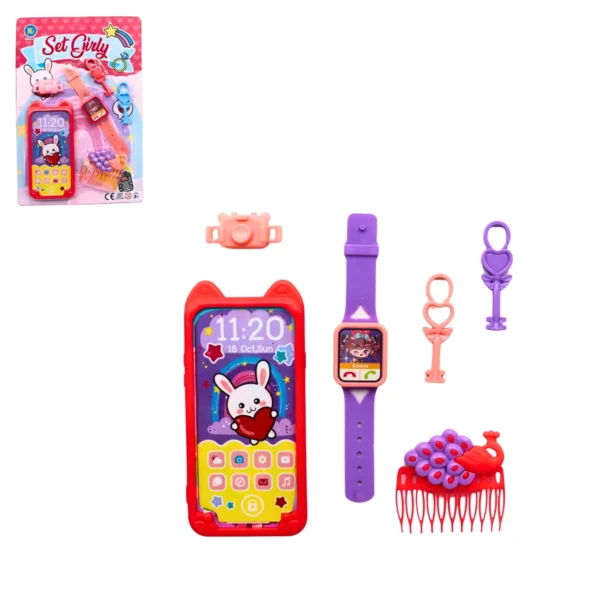CARTE KIT BEAUTE MODE 6 PIECES 15CM