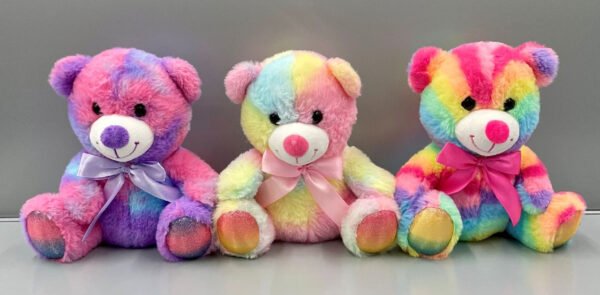peluche ours multicouleur