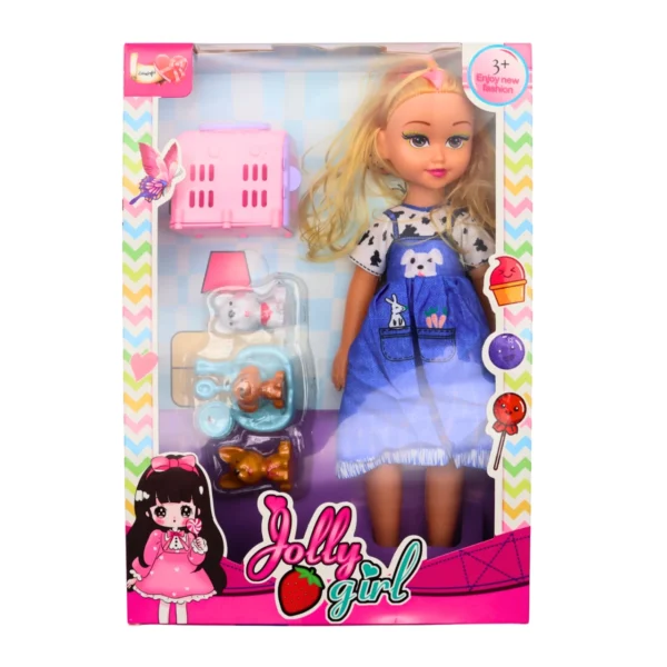 COFFRET POUPEE 32CM + NICHE + CHIENS – Image 2
