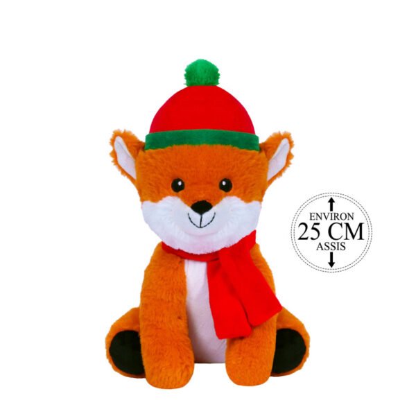 PELUCHE RENARD AVEC BONNET NOEL